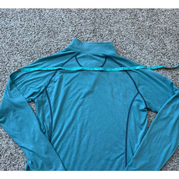 ORVIS Lightweight pullover 1/4 zip,  size women's Medium, Teal/Green - Picture 7 of 8